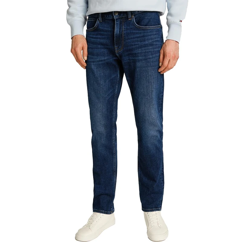 Tommy Hilfiger Men's Denton Straight Denim Jeans - Dark Blue