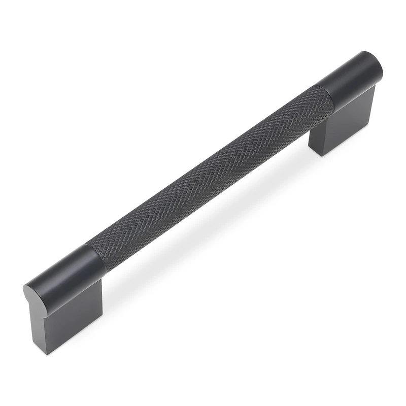 BUKOBYHE 10 Pack 5 Inch(128mm) Matte Black Cabinet Handles Black Kitchen Cabinet Pulls Kitchen Cabinet Hardware