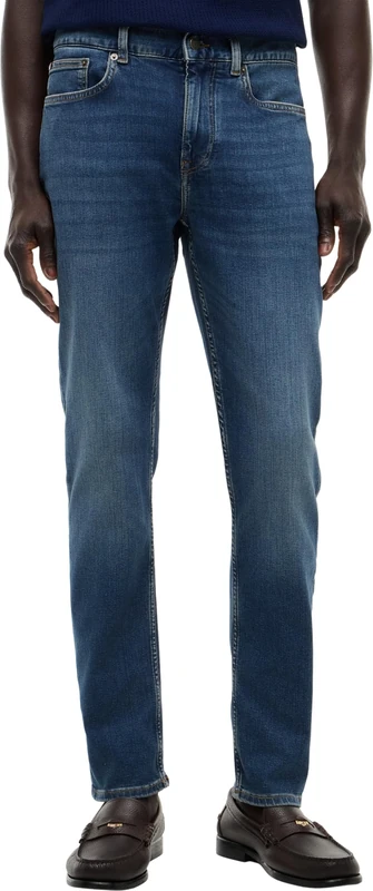 Tommy Hilfiger Men's CORE Bleecker MID Blue MW0MW39041 Slim, Denim, 39W / 36L