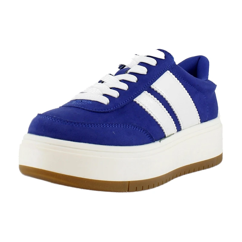 Madden Girl Women's Navida Sneaker, Blue White, 5 UK
