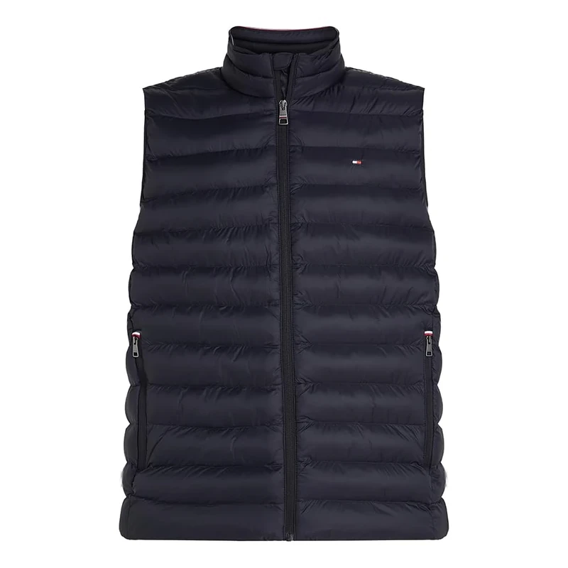 Tommy Hilfiger Men's CORE PACKABLE RECYCLED VEST MW0MW39989 Vest, Blue, S