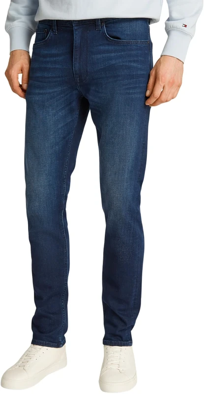 Tommy Hilfiger Men's CORE Bleecker DEEP Blue MW0MW39042 Slim, Denim, 35W / 36L