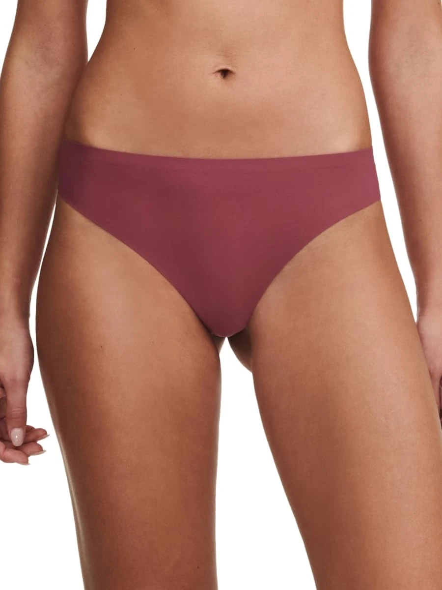 Chantelle SoftStretch Thong Sepia Red One Size