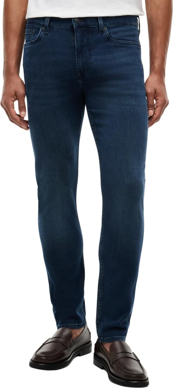 Tommy Hilfiger Men's CORE Bleecker DEEP Blue MW0MW39042 Slim, Denim, 39W / 36L