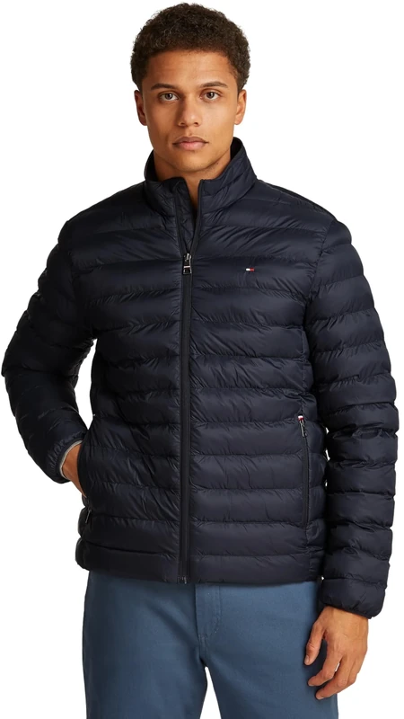 Tommy Hilfiger Men's CORE PACKABLE RECYCLED JACKET MW0MW39990 Other Jackets, Blue, S