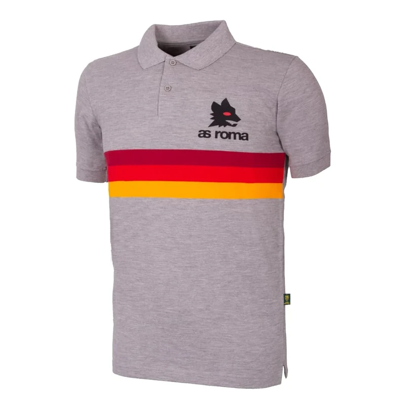 AS Roma Polo Shirt, Grey, XL