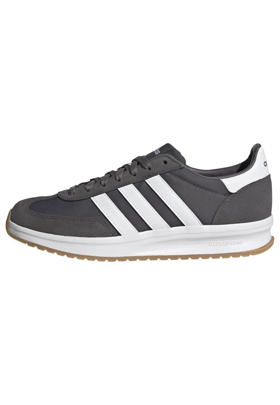 adidas Men's Originals 70s 2.0 Running Sneakers, Grey Strata/White/Gum, 9.5