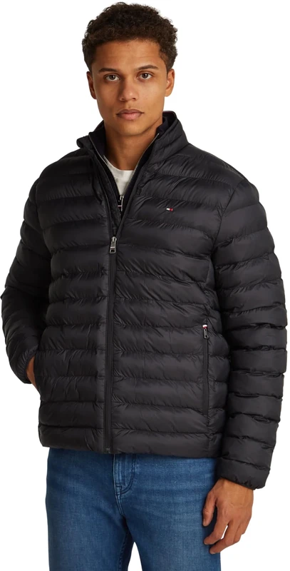 Tommy Hilfiger Men's CORE PACKABLE RECYCLED JACKET MW0MW39990 Other Jackets, Black, XS