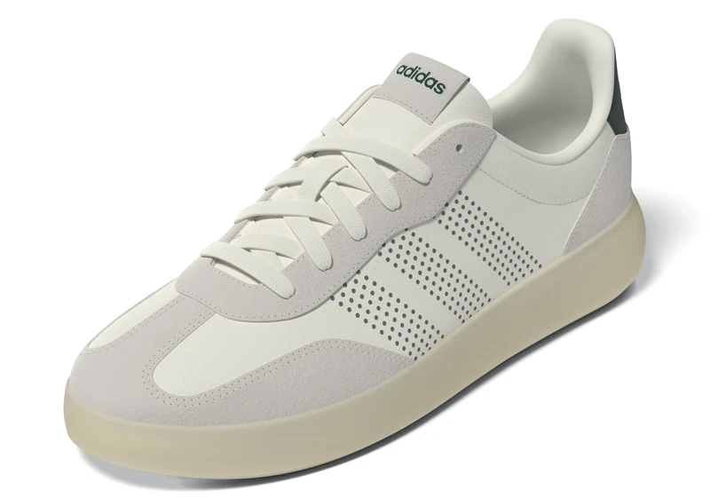 adidas Men's Barreda Decode Shoe, Off White/Off White/Collegiate Green, 14 - Image 1