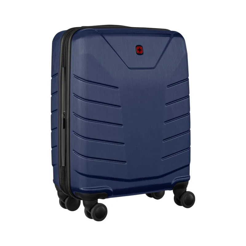 WENGER Pegasus Carry-On Hard-Shell Suitcase, Hand Luggage, Trolley, 39 (44) l, Security Lock, Women Men, Travel Vacation, Blue, 610850