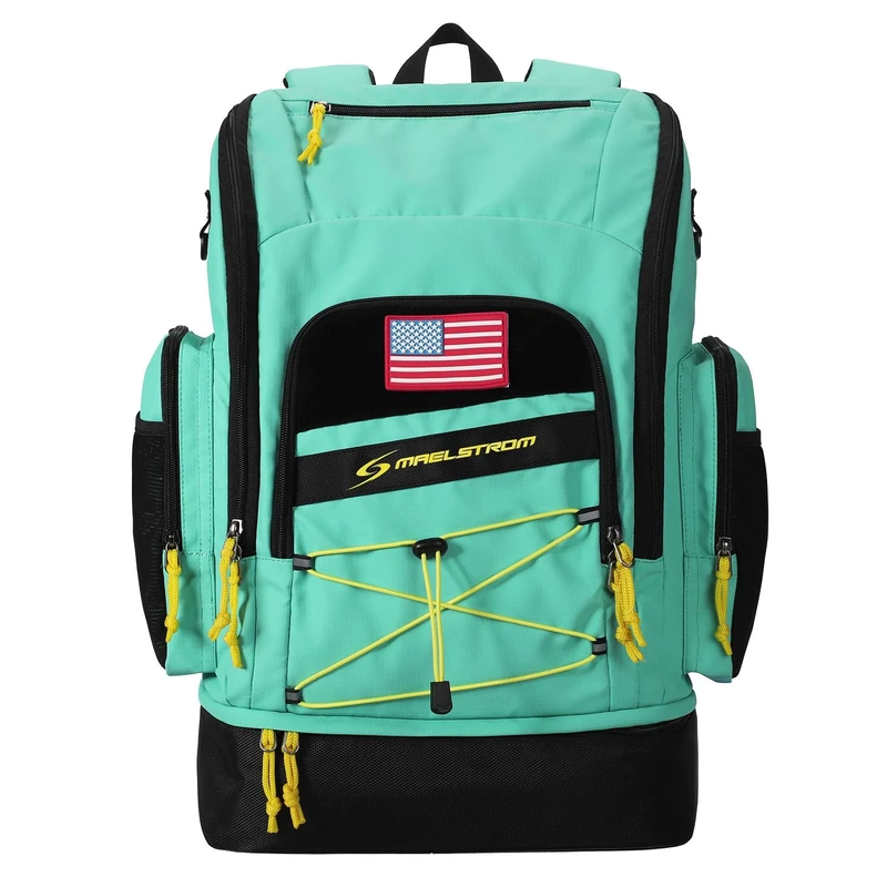 Maelstrom Swim Backpack 35L - Waterproof with Separate Shoe & Wet Compartment for Gym and Sports (Aqua Blue)