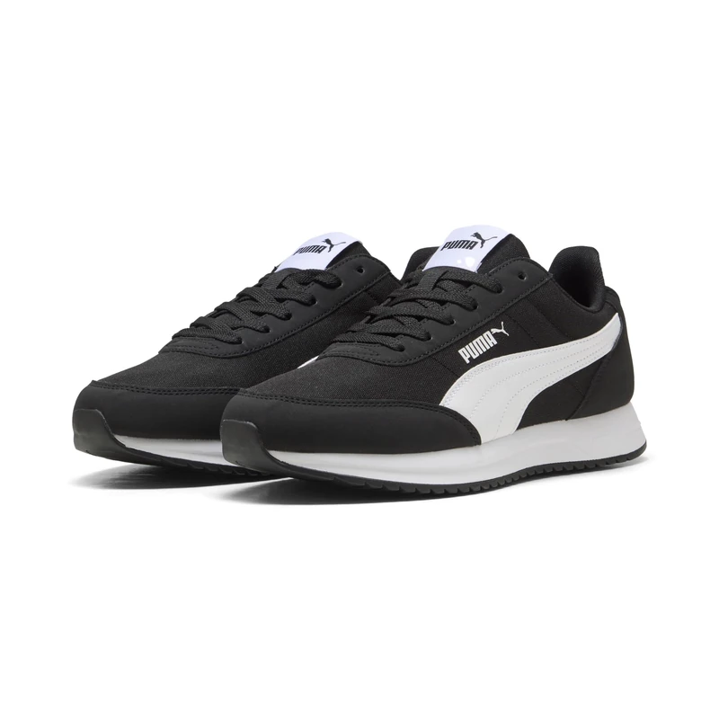 PUMA Unisex R78 LIGHTWIND Sneaker, Black White, 5 UK