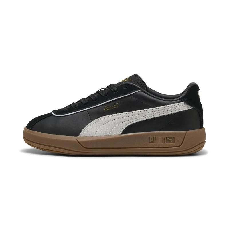 Puma Women's Club KLASSIKA Sneaker, Black White Gold, 4.5 UK