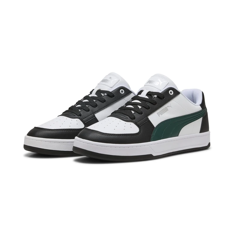 PUMA Unisex Caven 2.0 Trainers, PUMA White-Dark Myrtle-PUMA Black, 10.5