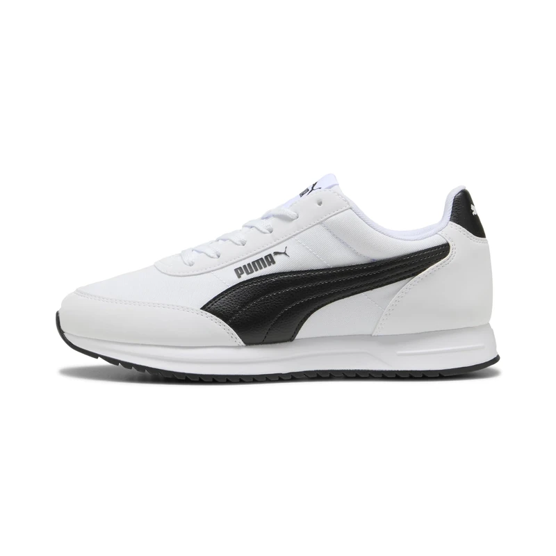 PUMA Unisex R78 LIGHTWIND Sneaker, White Black, 12 UK