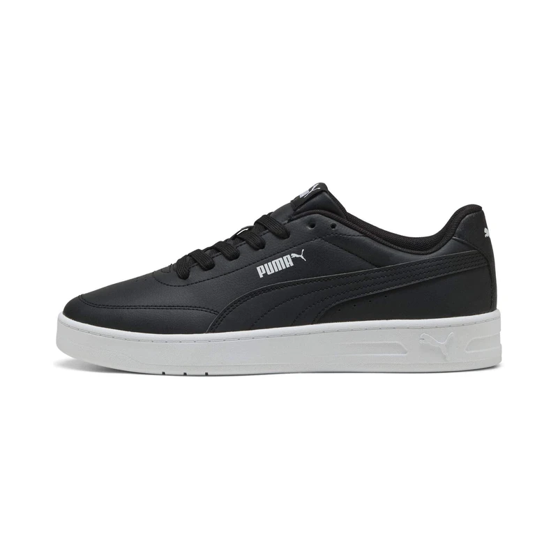 PUMA Unisex Court Classic Clean Sneaker, Black Black White, 4.5 UK - Image 1