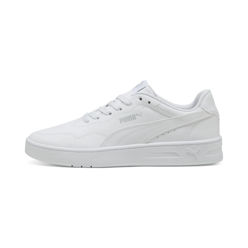 PUMA Women's Court Lally Sneaker, White White Cool Light Gray, 4 UK