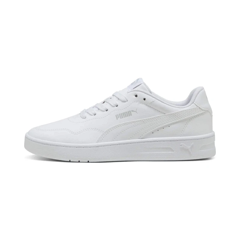PUMA Women's Court Lally Sneaker, White White Cool Light Gray, 3.5 UK