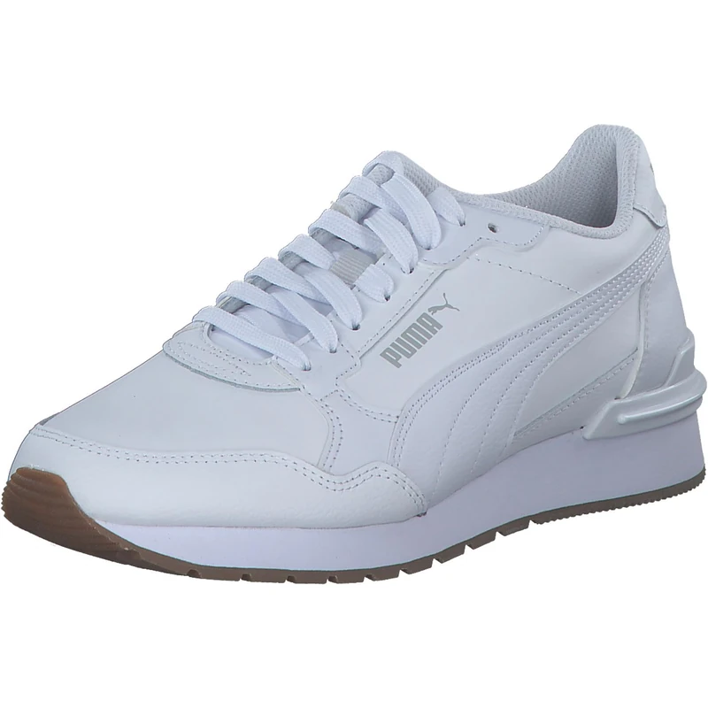 PUMA Unisex ST Runner V4 L Sneaker, White-Glacial Gray-Gum, 13 UK