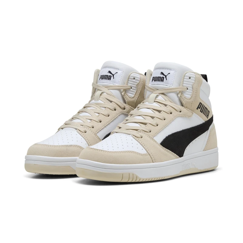 PUMA Unisex Rebound V6 SD Sneaker, Alpine Snow Black White, 4.5 UK