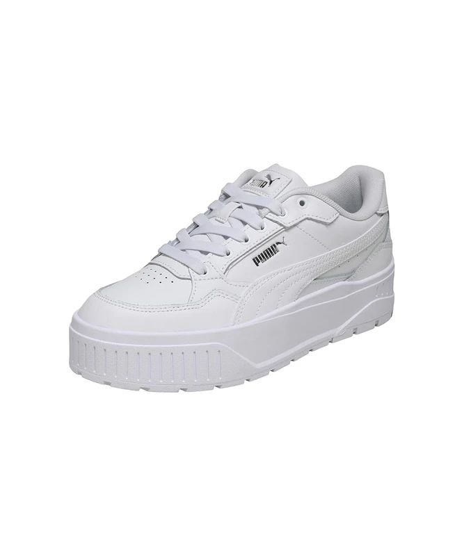 PUMA Women's Karmen II Idol Sneaker, White White Silver, 5 UK