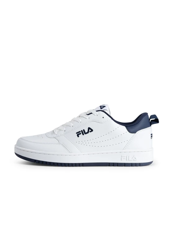 FILA Men's Rega Trainers, White-White Navy, 41 EU, White Fila Navy, 41