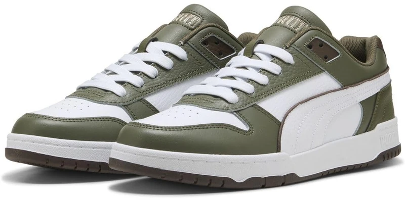 PUMA Unisex RBD Game Low Sneaker, Loden Green White-Chocolate, 6 UK