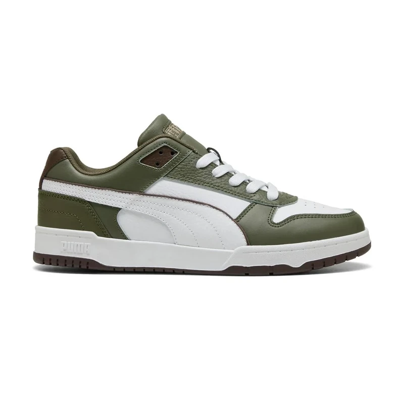 PUMA Unisex RBD Game Low Sneaker, Loden Green White-Chocolate, 6.5 UK