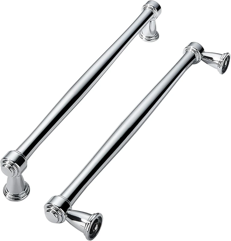 khtumeware 10 Pack 6-1/4 Inch(160mm) Polished Chrome Cabinet pulls, Kitchen Cabinet Handles Kitchen Cabinet Hardware for Cupboard Drawer Handles Dresser Pulls