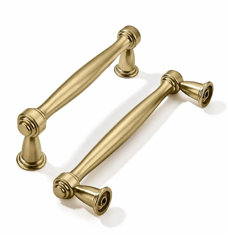 khtumeware 20 Pack 3 Inch(76mm) Brushed Brass Cabinet Pulls Satin Brass Kitchen Cabinet Handles Kitchen Cabinet Hardware for Cupboard Drawer Handles Dresser Pulls