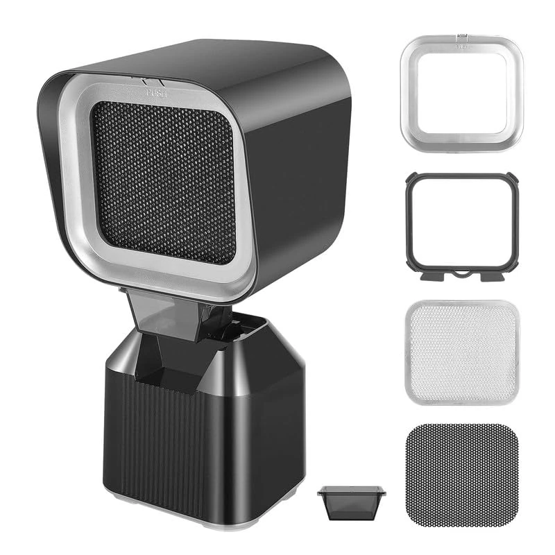 Mingfuxin Portable Range Hood, Mini Desktop Cooker Hood, Kitchen Extractor Hood with 2-Speed Exhaust Fan, Detachable Filter & Oil Collection Cup Kitchen Vent for Apartment, RVs Cooking BBQ Hot Pot