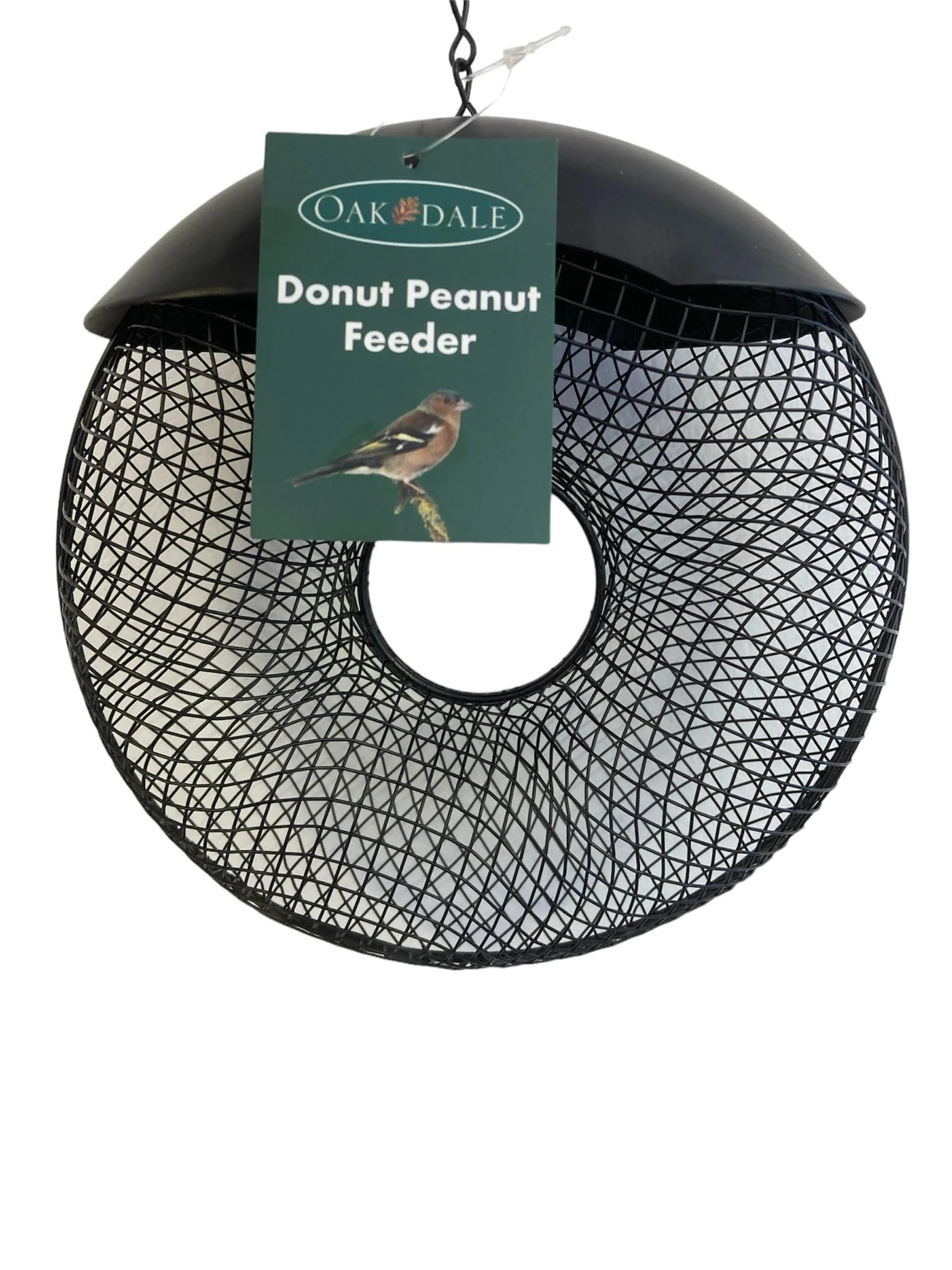 Oakdale Donut Premium Peanut Wild Bird Feeder - Easy Refillable Outdoor Hanging Garden Decoration For Birdwatching