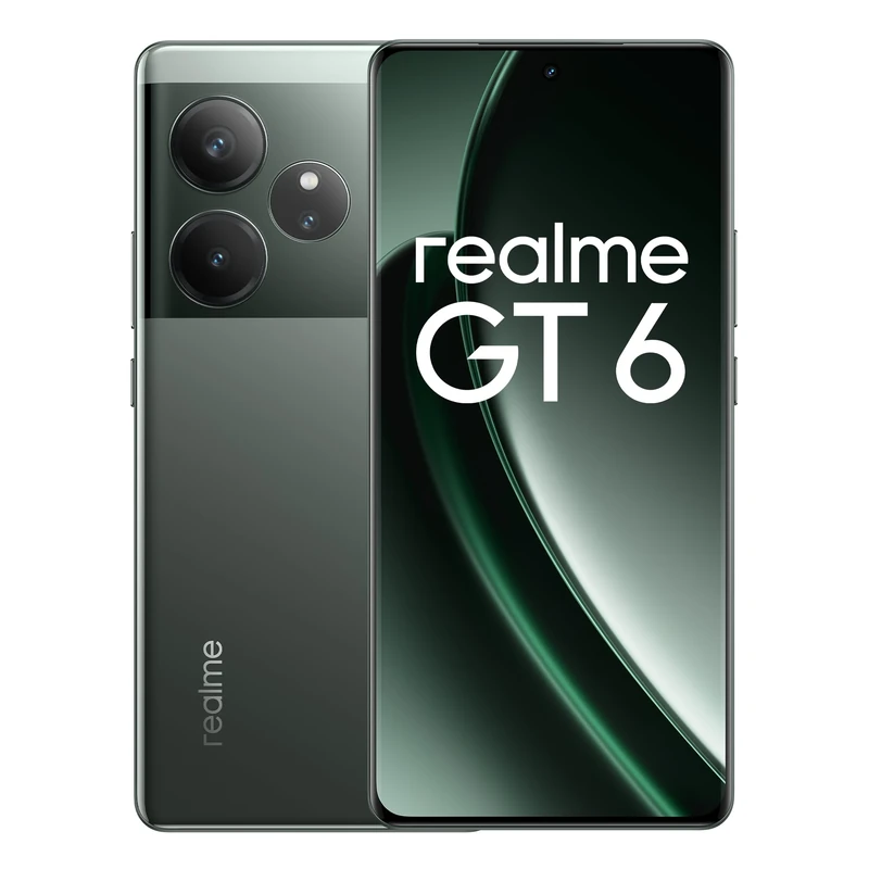 realme GT6 Smartphone 12+256GB, Groen NL - Image 1
