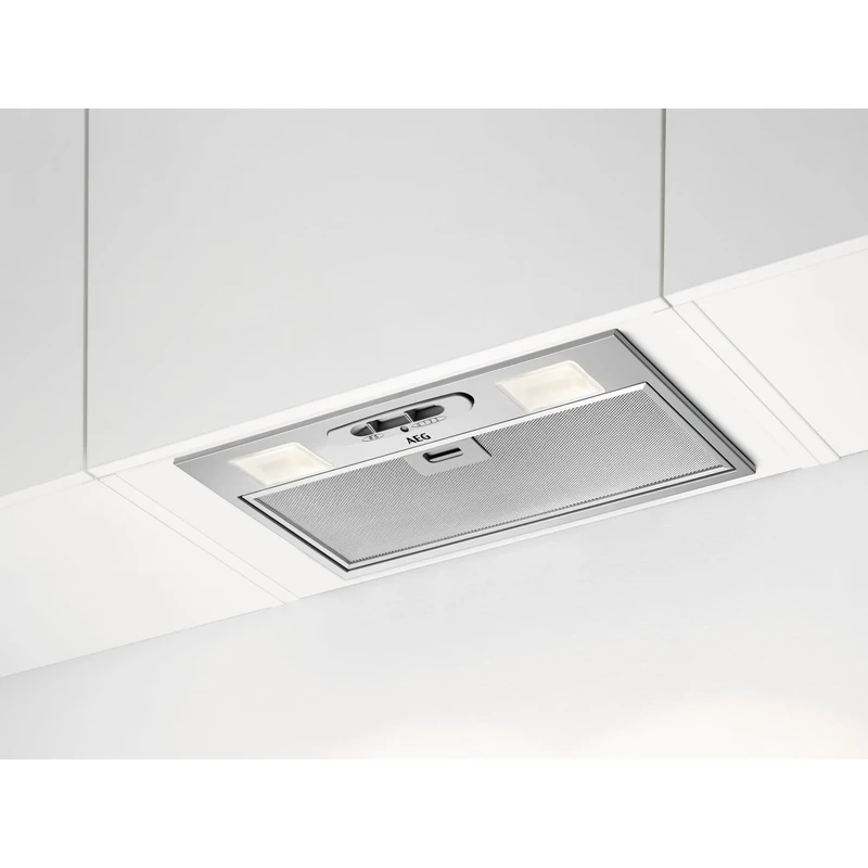 AEG 5000 Series Canopy Cooker Hood, DGX3523S, ExtractionTech, 70cm, LED Lights, 3 Variable Speeds, Washable filter, One Touch Control, Vent Capacity 600 (m³/h) 63 dB, Stainless Steel