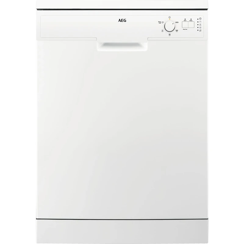 AEG 5000 Series Freestanding Dishwasher, FFX52607ZW, Dishwasher with AirDry Technology, Delivers Up To 3x Better Drying Performance, 13 Settings, Quik Program, 48 dB, 60cm, White, Class E
