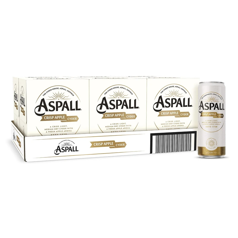 Aspall Crisp Apple Premium Cyder 24 x 330 ml (cans)