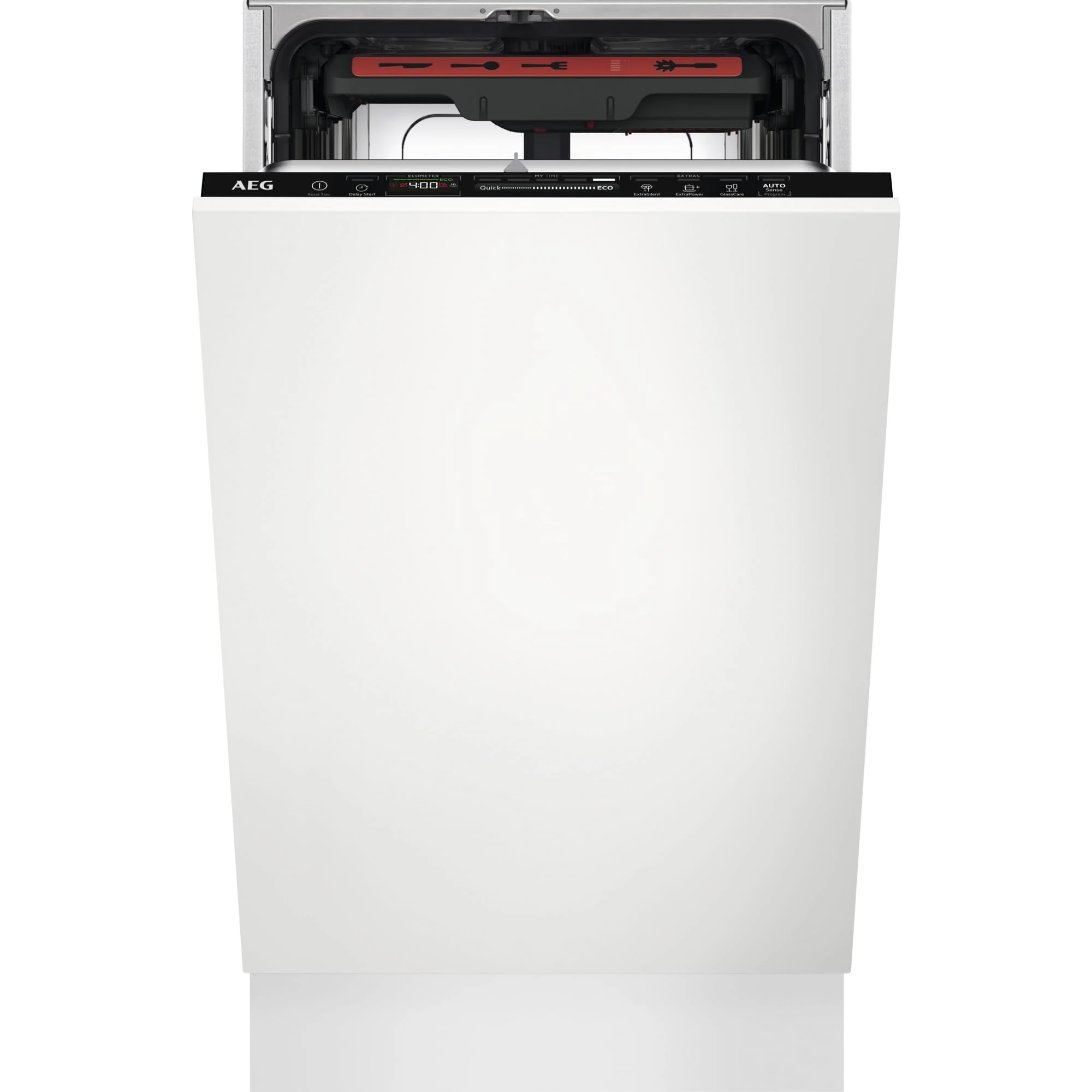 AEG 7000 Series Built-In Dishwasher, FSE73507P, with AirDry Technology, Integrated Dishwasher with 10 Settings, QuickSelect Touchscreen, 44 dB, 45cm, [Energy Class D]