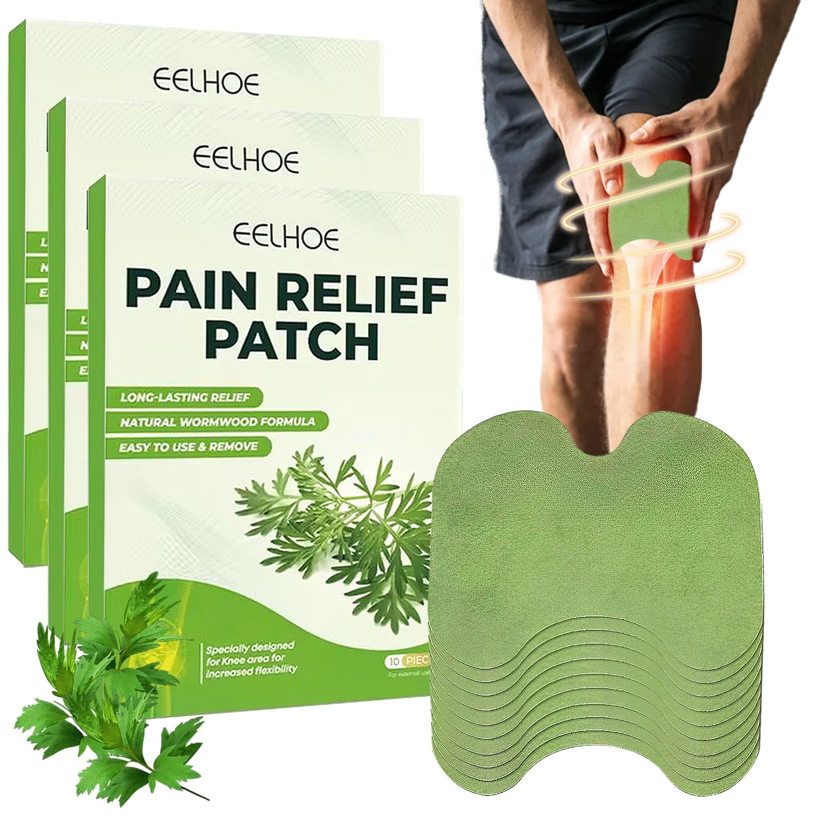 Pain Relief Patch - 30 Pcs Knee Pain Relief Patche Relieve Knee Pain in Minutes,Knee Patches for Pain Relief for Arthritis,Relieves Muscle Soreness in Knee, Neck, Shoulder