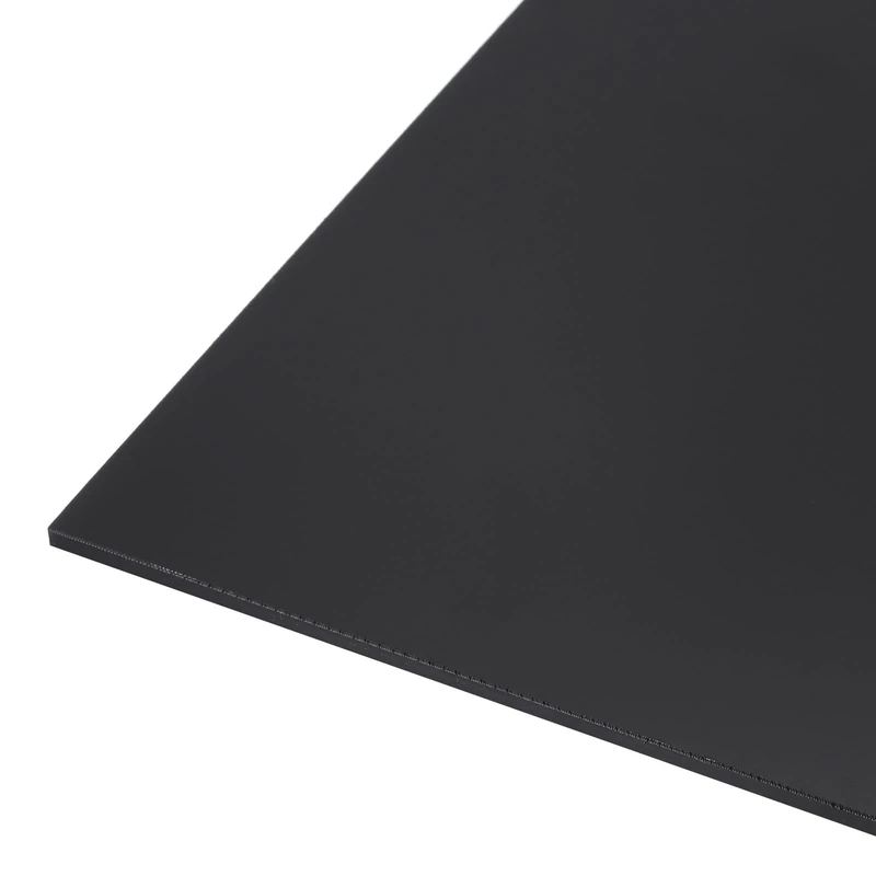 Rebower 610 x 610 x 3mm HDPE Plastic Sheet, High Density Polyethylene Sheet Cutting Board Black Solid Block, [for Marine, DIY, Home Floor]