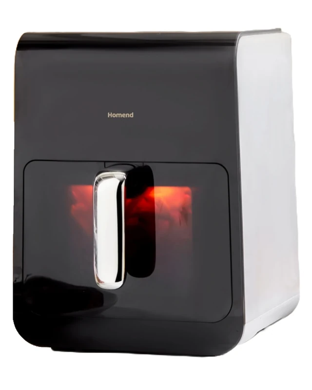 Homend Airfryday 6L Digital Air Fryer Oven with Steam Function & Glass Window, 12-in-1 Dual Heating Cooker for Oil-Free Healthy Cooking, Family Size Electric Airfryer with Touchscreen Presets