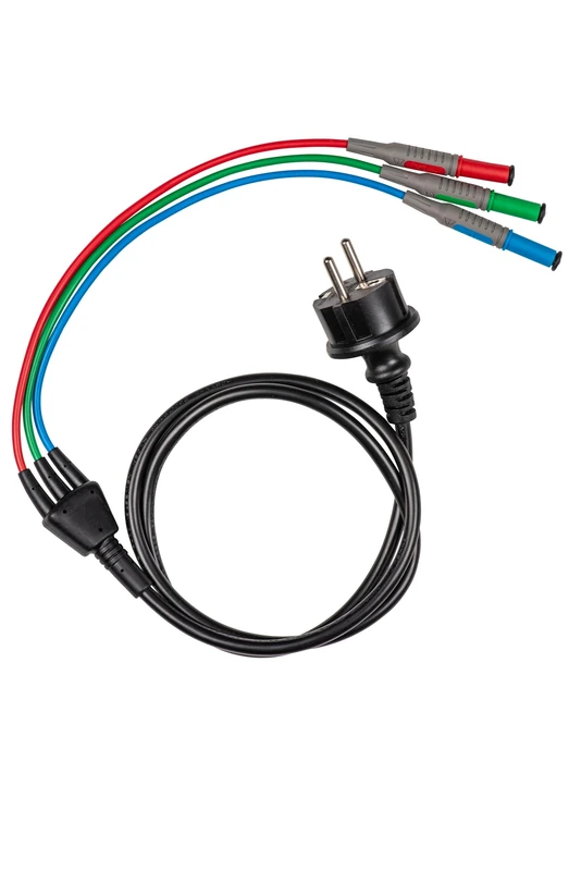 Testboy test adapter Schuko for TV 456, Schuko plug (direct measurements on mains sockets, quick connection, safe measurement, tool, Schuko plug)