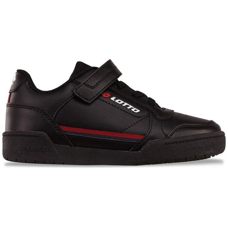 Lotto Unisex Children's Nandu K Trainers, Black Red, 11.5 UK Child - Image 1