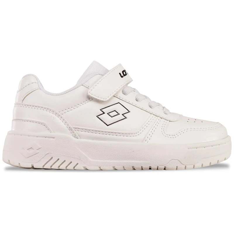 LOTTO Unisex Kid's Groovn Oc K Sneaker, White Black, 10.5 UK Child
