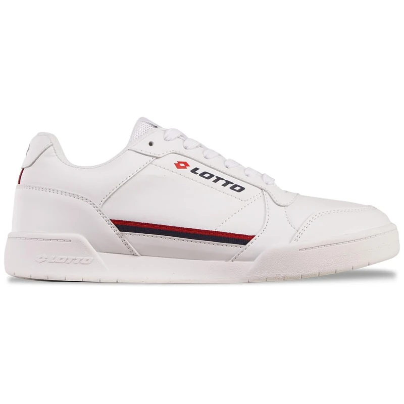 Lotto Unisex Trainers, White/Red, 43 EU, White Red, 9 UK