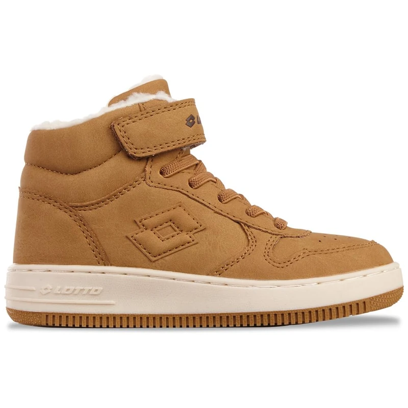 LOTTO Unisex Kid's Paliot Fur K Sneaker, Wheat Offwhite, 11.5 UK Child