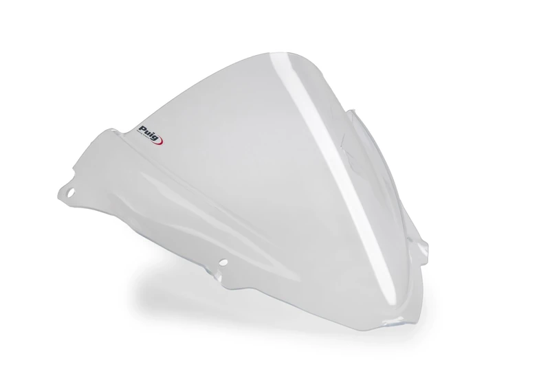 Puig 21831W Z-Racing aerodynamic and sporty windscreen made of 3 mm acrylic with double height and side channels that improve protection and stability, Clear