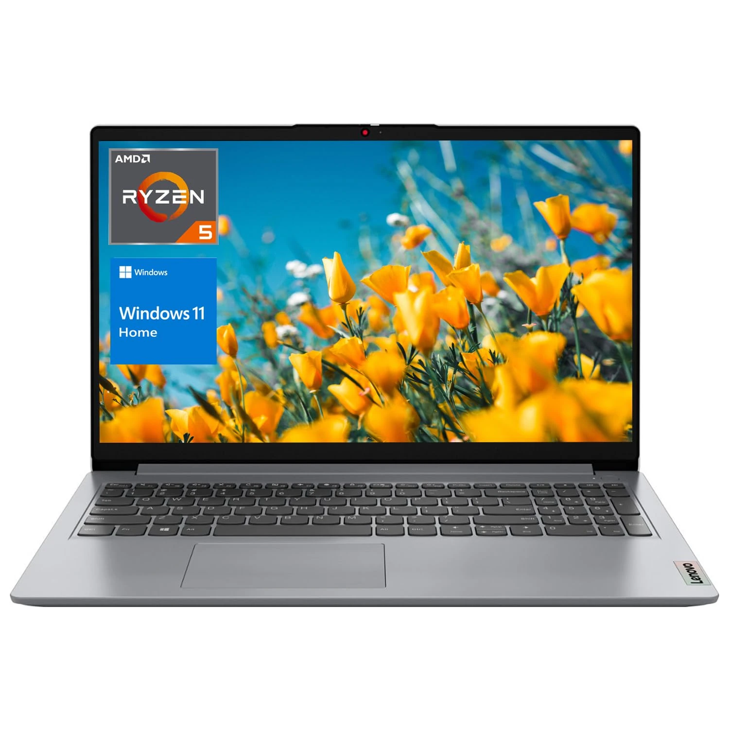 Lenovo IdeaPad 1 Laptop, 15.6" FHD Display, AMD Ryzen 5 Hexa-core Processor(Beat i5-1035G7), 16GB RAM, 1TB SSD, Wi-Fi, Numeric Keypad, Webcam, Windows 11 Home, Grey