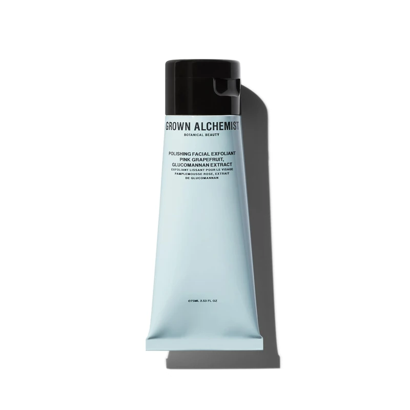 Grown Alchemist Face Wash Exfoliator 75ml – Removes Dead Skin Cells & Refines Texture, Gentle Face Scrub for Smoother, Brighter Skin, Suitable for All Skin Types