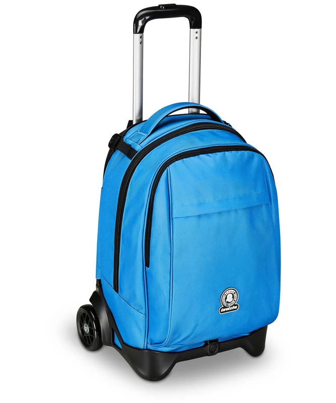 Invicta New Tech Solid School Trolley Bag, Blue, 3 in 1, Backpack with Detachable Trolley, Multi Pockets, Maxi Capienrte, School, Travel and Leisure, Boys, Blue, Taglia Unica, School