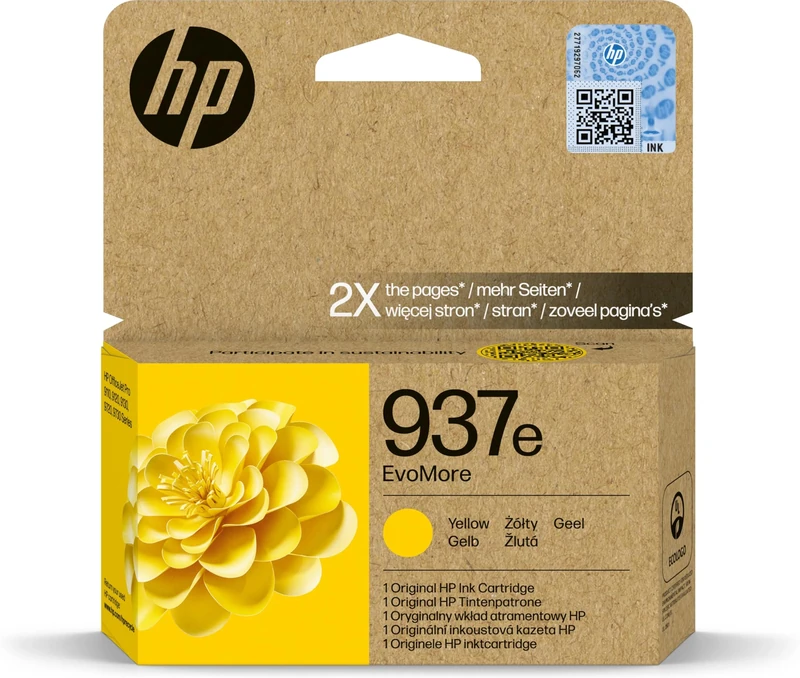 HP 937e EvoMore Yellow Original Ink Cartridge